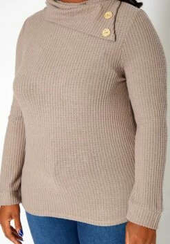 Asoph Plus Size Asymmetric Cowl Neck Sweater -Asoph Sales Shop 2018423 118 4