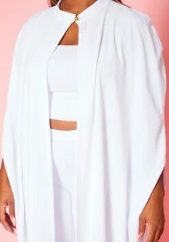 Plus Size Open Front Maxi Blouse & Pants Set -Asoph Sales Shop 2019328 002 6