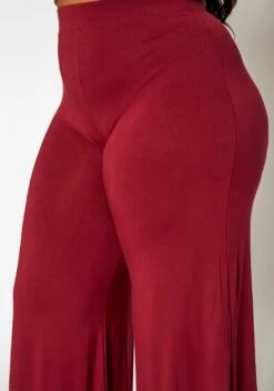 Plus Size Solid High Waist Flare Pants -Asoph Sales Shop 2019557 111 4