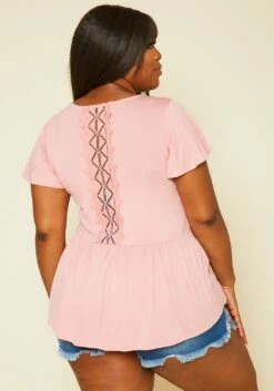 Plus Size Embroidered Peplum Top -Asoph Sales Shop 2019975 002 4