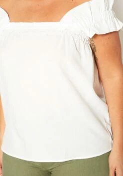 Plus Size Short Sleeve Linen Top -Asoph Sales Shop 2019986 002 4