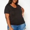 Plus Size Pocket Hem Casual T Shirt