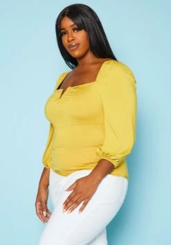 Plus Size Square Neck Top -Asoph Sales Shop 2020319 002 3