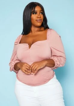 Plus Size Square Neck Top -Asoph Sales Shop 2020319 003 3