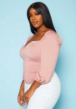Plus Size Square Neck Top -Asoph Sales Shop 2020319 003 4