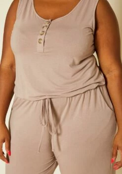 Plus Size Lounge Sleeveless Jumpsuit 9 Plus Size Lounge Sleeveless Jumpsuit -Asoph Sales Shop 2020363 006 5