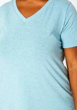 Plus Size V-Neck Basic Blouse -Asoph Sales Shop 2020630 003 4