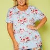 Asoph Plus Size Floral Relaxed Fit Top