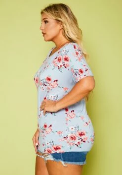 Asoph Plus Size Floral Relaxed Fit Top -Asoph Sales Shop 2020760 001 3