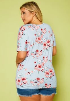 Asoph Plus Size Floral Relaxed Fit Top -Asoph Sales Shop 2020760 001 4