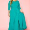Plus Size Effortless Fit & Flare Maxi Dress