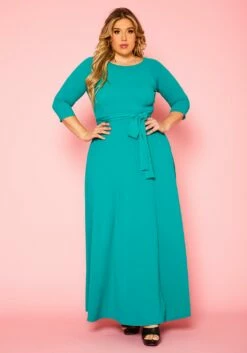 Plus Size Effortless Fit & Flare Maxi Dress -Asoph Sales Shop 2021153 005 1
