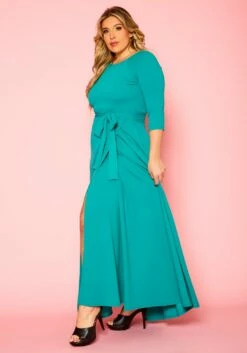 Plus Size Effortless Fit & Flare Maxi Dress -Asoph Sales Shop 2021153 005 3