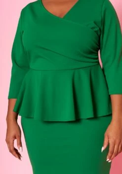 Plus Size Peplum Flare Mini Dress -Asoph Sales Shop 2022468 003 5