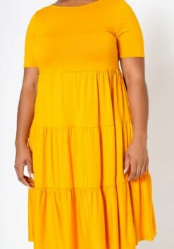 Plus Size Effortless Ruffled Fit & Flare Dress -Asoph Sales Shop 2022516 002 4
