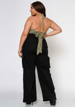 Plus Size Wide Leg Utility Cargo Pants -Asoph Sales Shop 2022558 001 4