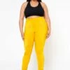 Plus Size Posh Stretch Satin Slim Pants