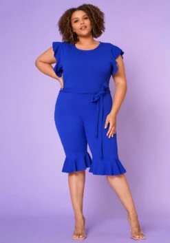 Plus Size Occasional Biker Romper -Asoph Sales Shop 2022643 005 2