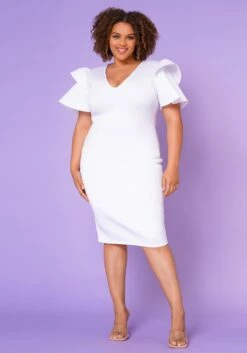 Plus Size Shoulder Flare Maxi Dress -Asoph Sales Shop 2022653 002 2