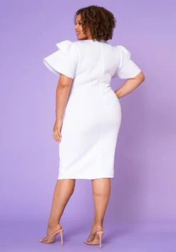 Plus Size Shoulder Flare Maxi Dress -Asoph Sales Shop 2022653 002 4