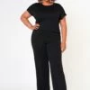 Plus Size Comfortable Short Sleeve Tee & Pants Set